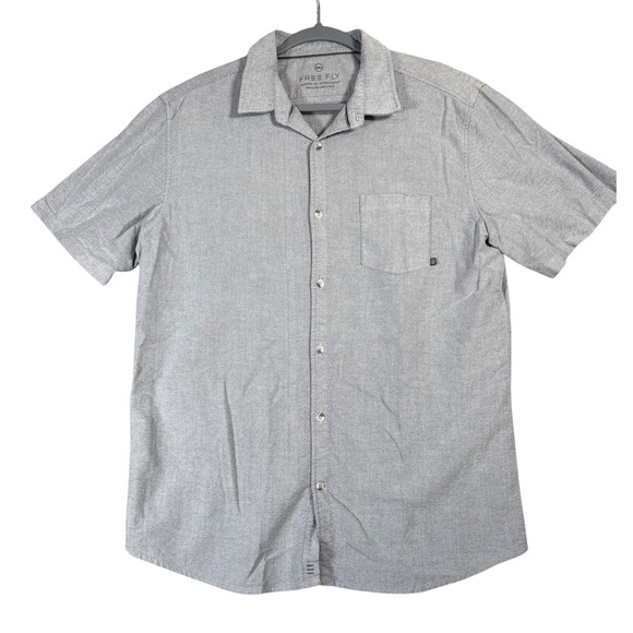 Free Fly Mens XXL(READ) Button Up Short Sleeve Comfort Adventure Casual Shirt - Picture 1 of 6